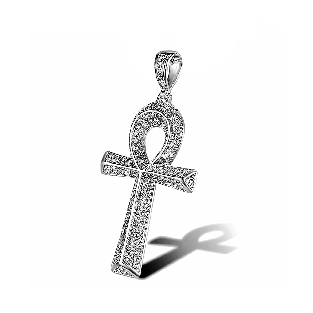 Cross Ankh Steel Pendant Egyptian Gothic