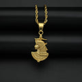 New Egypt Pharaoh Sphinx 316L Stainless Steel Men Necklaces Pendant Powerful Amulet For Women Jewelry Gift