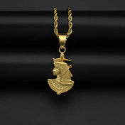 Egyptian Pharaoh Sphinx Pendant Necklace — 316L