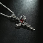 Cross Snake Steel Pendant European American Versatile