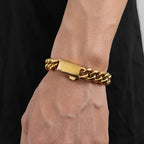 Stainless Steel Cuban Bracelet Miami Statement