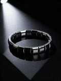 Men's Bracelet Natural Stone Hematite Arrow Bead Beaded Bracelet for Vigour Protection Strength Confidence & Grounding Jewelry