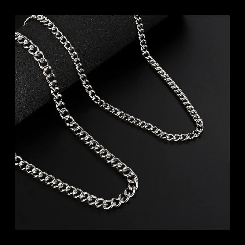 Plain Chain Necklace — Stainless Steel