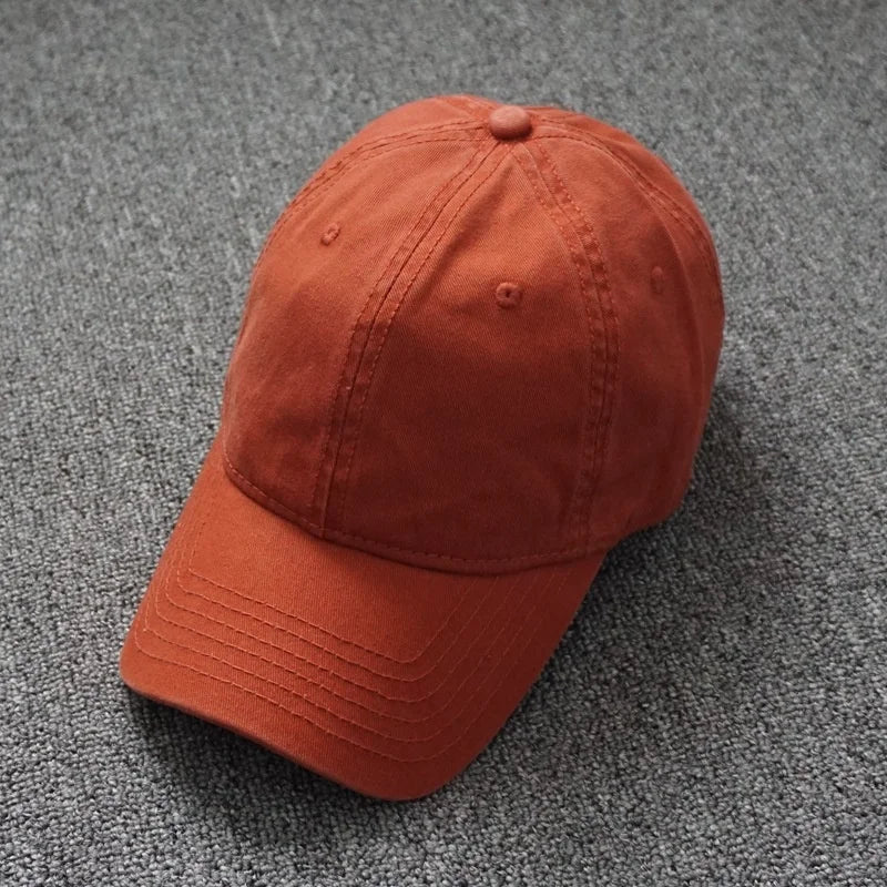 Oversized Cotton Baseball Cap — Adjustable Fit