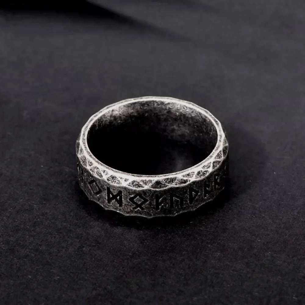 Viking Runes Ring — Stainless Steel