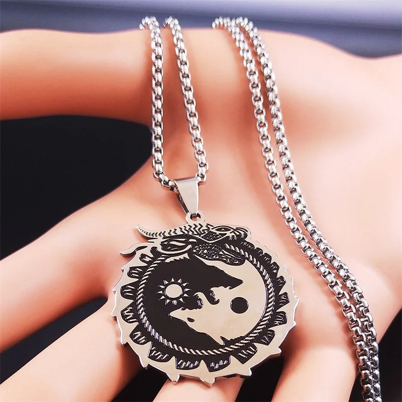 Dragon Stainless Steel Pendant Necklace