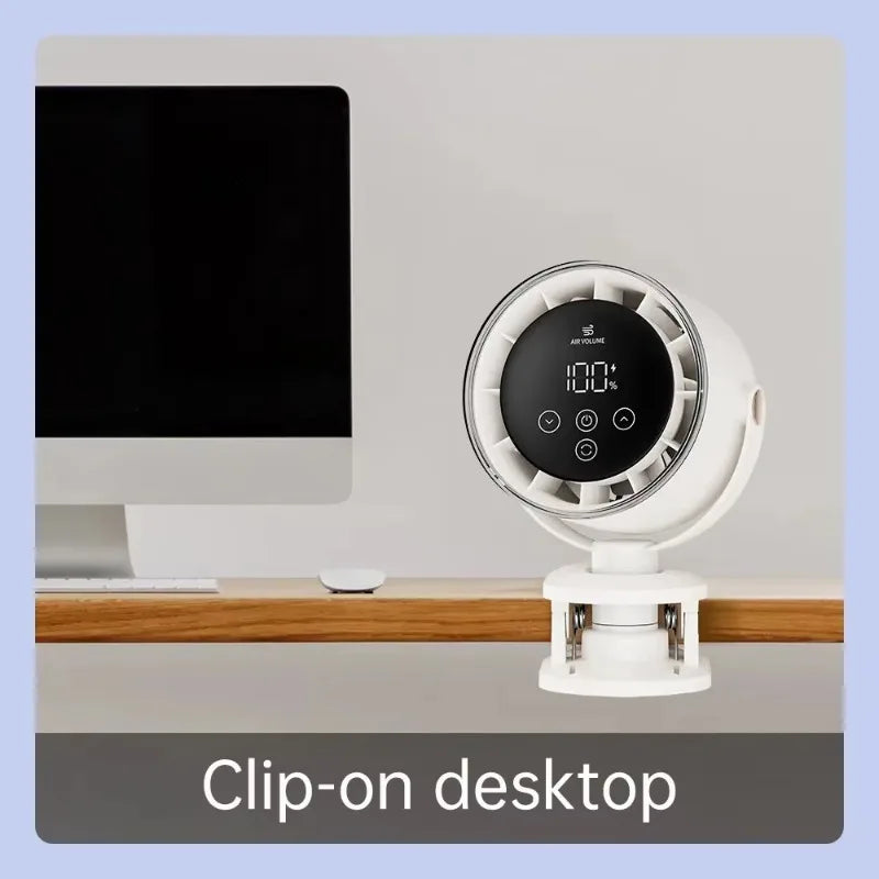 Portable USB Rechargeable Table Fan Summer Clip Celling Fans 4000mAh 100 Speeds Office Outdoor Bedroom Electric Desktop