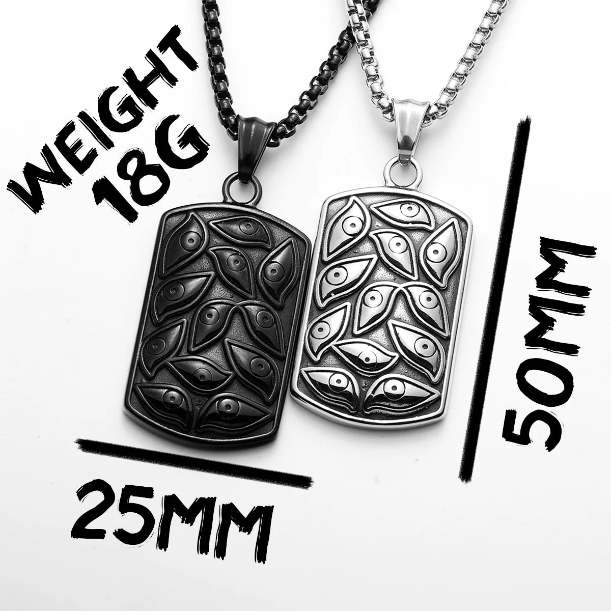 Eye of God Pendant Necklace — Stainless Steel