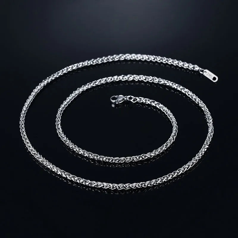 Vnox Dropshipping Mens Cross Necklaces Stainless Steel Layered Plain Cross Pendant Rope Box Chain Necklace Prayer Jesus Collar