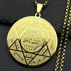 Gold Star of David Pendant Necklace — Stainless Steel