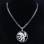 Vintage Werewolf Pendant Necklace — Stainless Steel