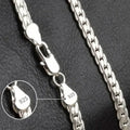 New arrive 925 Sterling Silver 6MM 18K Gold Full Sideways Figaro Chain Necklace For Woman Man Fashion Wedding designer Jewelry