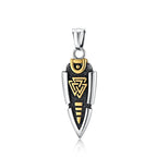 Odin Rune Viking Stainless Steel Pendant Necklace