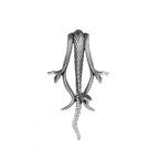 Three-Headed Snake Pendant — Stainless Steel