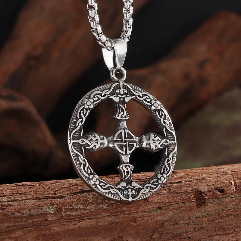 Cool Heavy Bicycle Chain Skull Motorcycles Engine Metal Pendant Jewelry Motor Biker Skull Cross Men Pendant