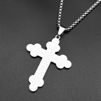 Orthodox IC XC Cross Pendant Necklace — Stainless Steel