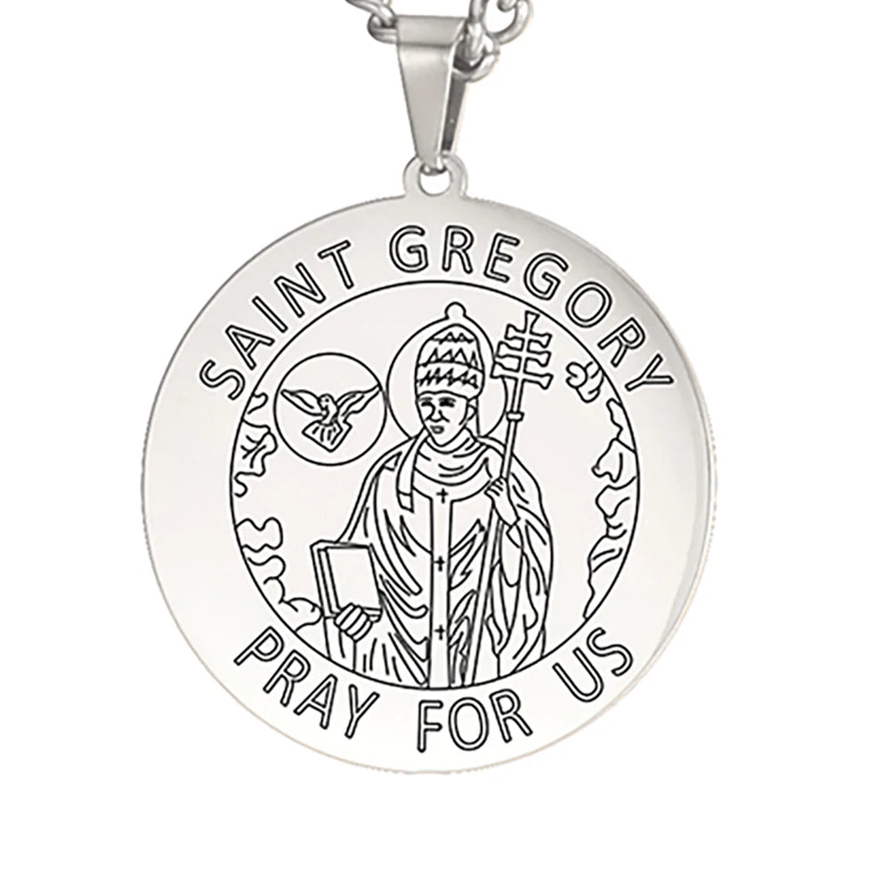 Dawapara Saint Christopher Medal Necklace Jesus Truet In You Amulet Catholic Jewelry Travelers Driver Gifts Stainless