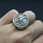 Viking Tree of Life Amulet Ring for Men — Stainless Steel