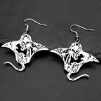 Manta Ray Gold Pendant Necklace