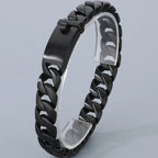 Classic 12MM Cuban Link Chain Bracelet for Man Waterproof Stainless Steel Men's Bracelets Wrist Hand Jewelry Boys Gifts