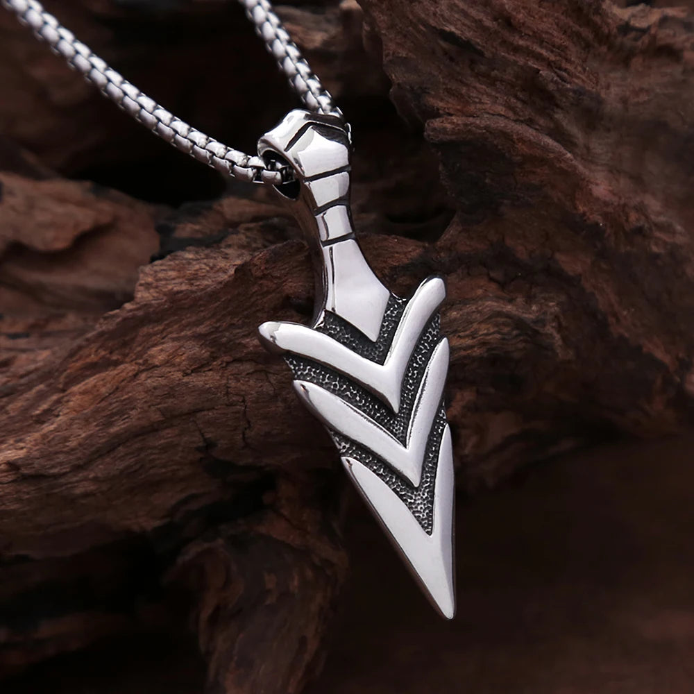 Arrow Pendant — Stainless Steel