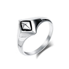 Simple Punk Link Chain Ring — Stainless Steel