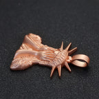 Rose Gold Statement Pendant Necklace 45MM