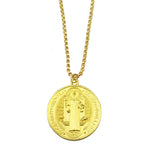 Saint Medal & Jesus Cross Pendant Necklace — Stainless Steel