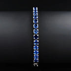 Rose Gold Silver Color 3mm 4mm 5mm Pink Blue Green Red Tennis Bracelet Bangle for Women Wedding Fashion Jewelry Party