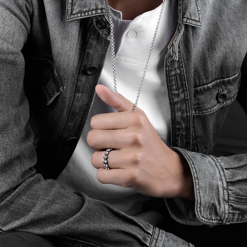 Skull Ring — 925 Silver Punk Couple