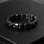 Fashion Wave Hematite Magnetic Bracelet Men Original Beaded Hematite Energy Bracelets for Women Positive Energy Jewelry