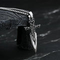 Vintage 316L Stainless Steel Good Polished Gothic Arriw Celtic Knot Pendant Necklace For Man Amulet Jewelry Boyfriend