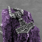 Fashion Viking Anchor Mjolnir Necklace Stainless Steel Men's Celtic Knot Hip Hop Amulet Pendant Vintage Charms Jewelry