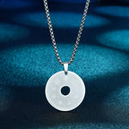 CHENGXUN Lucky Japanese Coin Necklace Mens Womens 5 Yen Coin Pendant Necklace Vintage Stainless Steel Good Luck Jewelry Gift