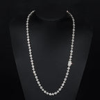 Star Tennis Chain Necklace Iced Out Mixed Cut