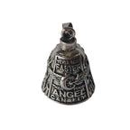 3D Design Motorcycle Guardian Bell Punk Style Wing Design Biker Good Luck Charm Alloy Retro Angel Pendant Bell Daily Wear