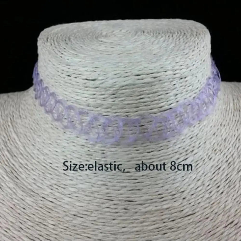Fashion Gothic Jewellery Stretch Tattoo Choker Vintage Elastic Choker Necklace Retro Necklace Women's Necklace