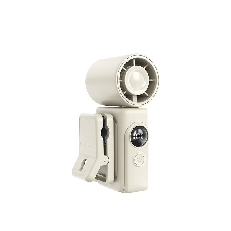 Portable Handheld Fan Mini Clip Fan With Umbrella Holder Function USB Rechargeable Personal Cooling Fan For Outdoor
