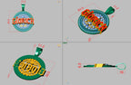 Iced Out Name Number Pendant 3D CZ