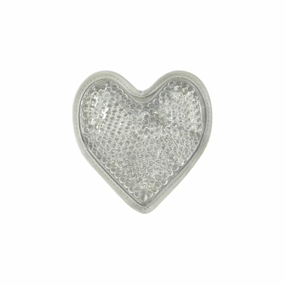 Portable PVC Heart Shaped Ice Pack Gel Heart Shaped Hot Cold Pack Reusable Gel Pad Household Necessities