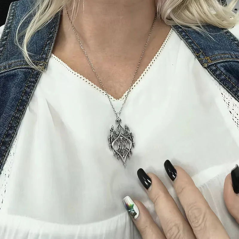 Gothic Chandelier Pendant Necklace