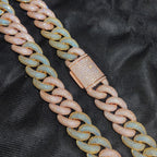 Iced Out Cuban Necklace Stainless Steel 25MM
