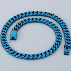 50/60CM Long 12MM Wide Cuban Link Chain Necklaces for Man Solid Stainless Steel On Neck Chains Party Male Jewelry Gifts