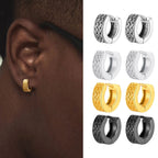 Celtic Knot Viking Hoop Earrings — Stainless Steel