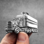 Truck Driver Pendant Necklace — Stainless Steel