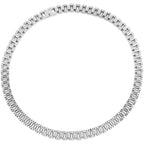 10MM Width Watch Chain Style Bracelet Necklace Choker for Men Women Solid Stainless Steel On Hand Neck Jewellery