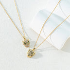 European Leopard Head Clavicle Necklace — Stainless Steel