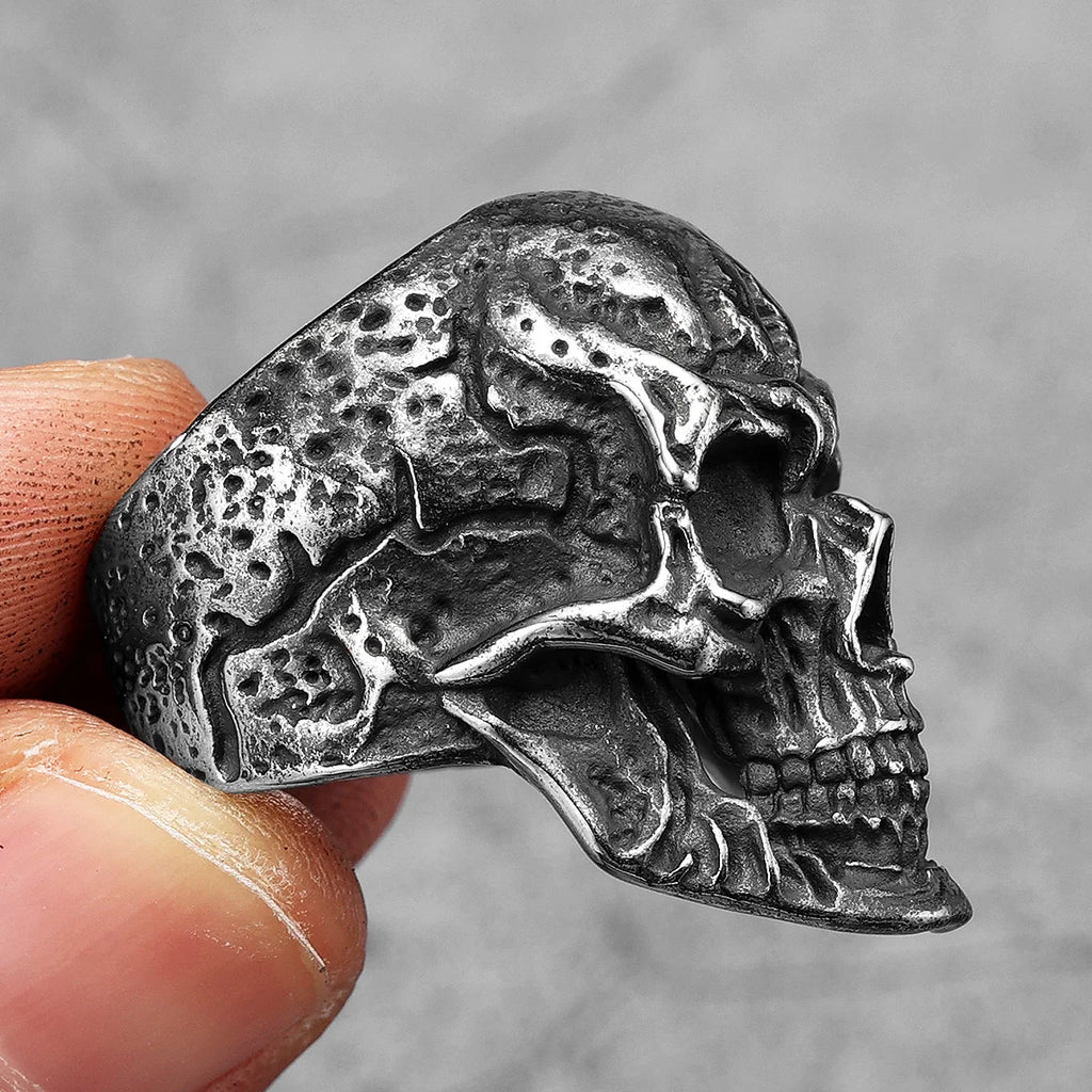 Gothic Black Ring — Stainless Steel