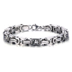 Motorcycle Steel Bracelet 8MM Biker Tough