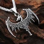 Viking Dragon Pendant — 316L Stainless Steel